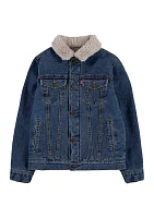 Boys 8-20 Sherpa Lined Trucker Jacket