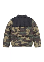 Boys 8-20 Camo Printed Puffer Jacket