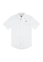 Boys 8-20 Solid Woven Shirt