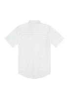 Boys 8-20 Solid Woven Shirt