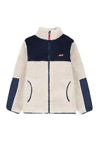 Boys 8-20 Color Blocked Sherpa Jacket