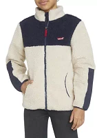 Boys 8-20 Color Blocked Sherpa Jacket