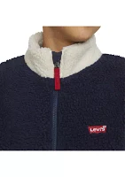 Boys 8-20 Color Blocked Sherpa Jacket