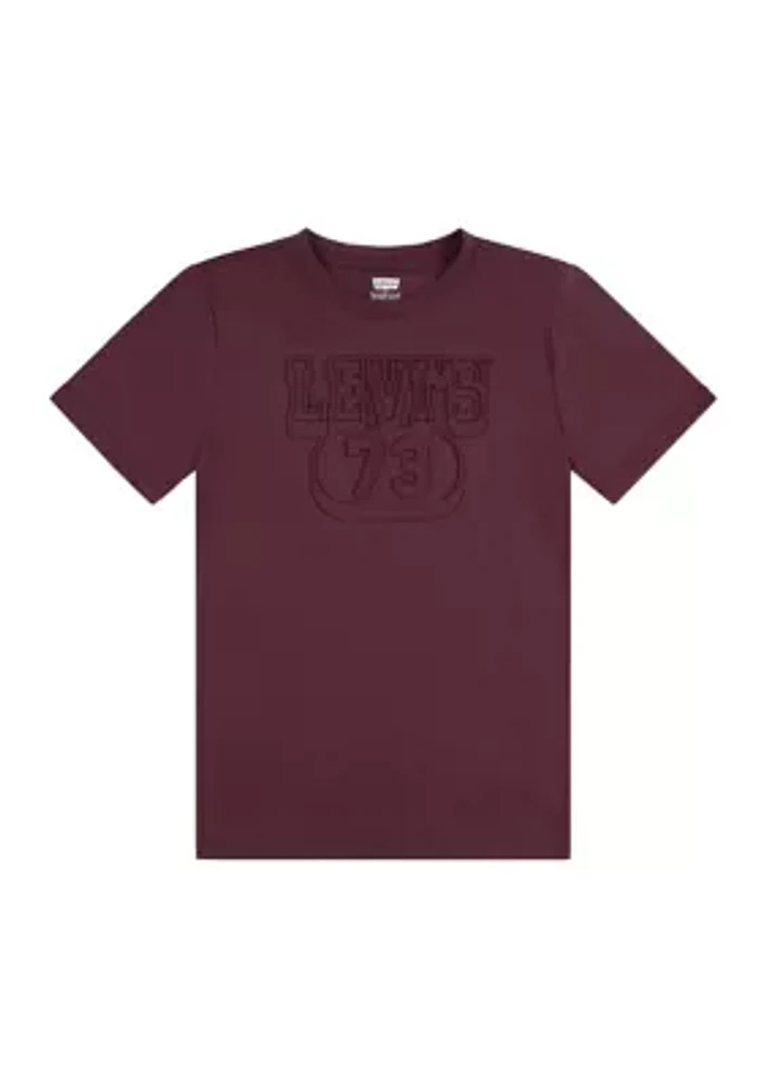 Boys 8-20 Embossed Graphic T-Shirt