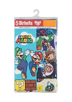 Boys 4-7 Mario Underwear - 5 Pack