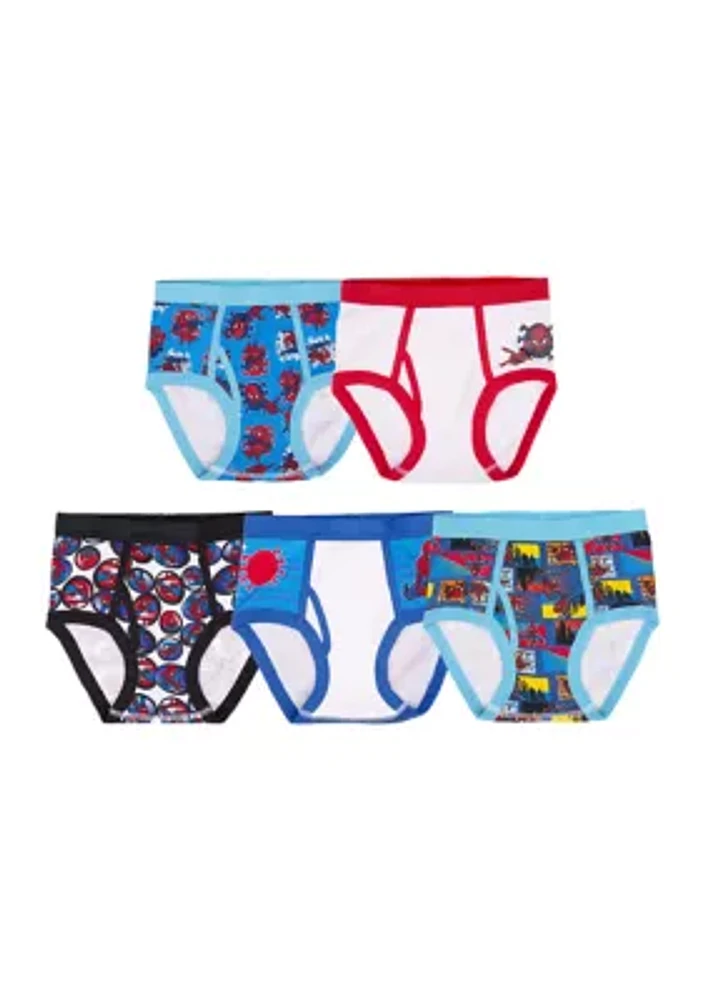 Boys 4-7 Spiderman Underwear - 5 Pack