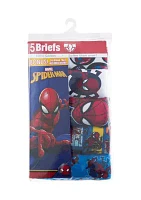 Boys 4-7 Spiderman Underwear - 5 Pack