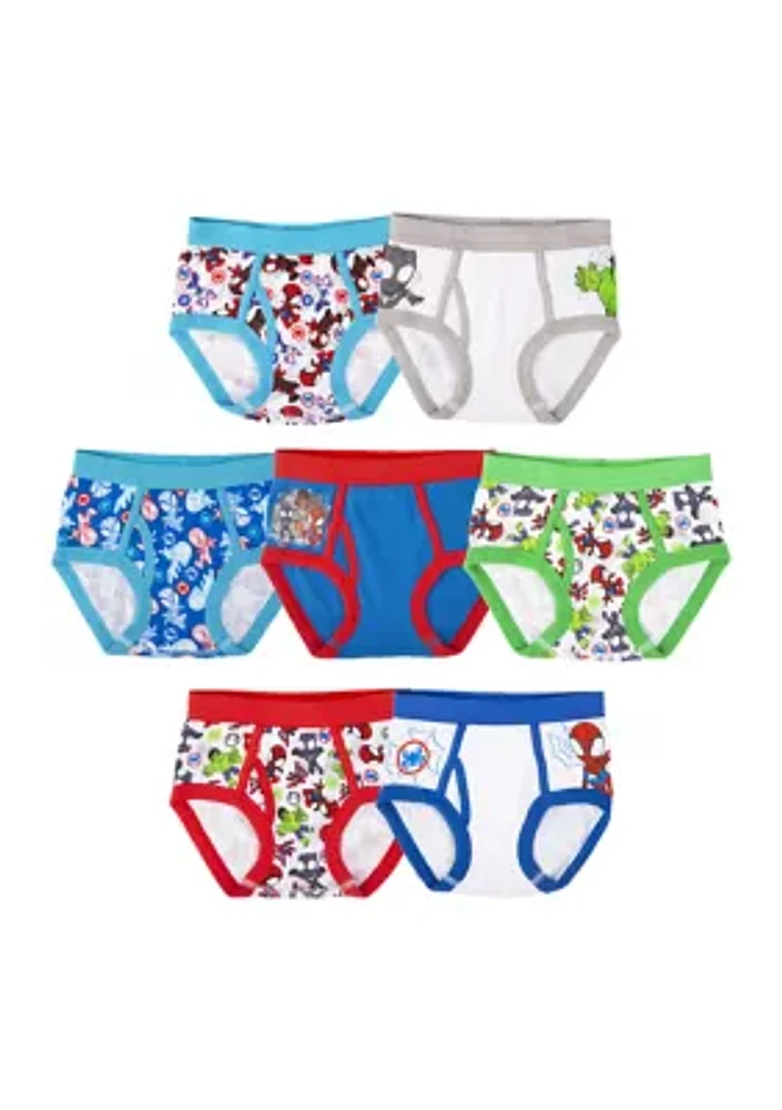 Toddler Boys Spidy and Friends Underwear - 7 Pack