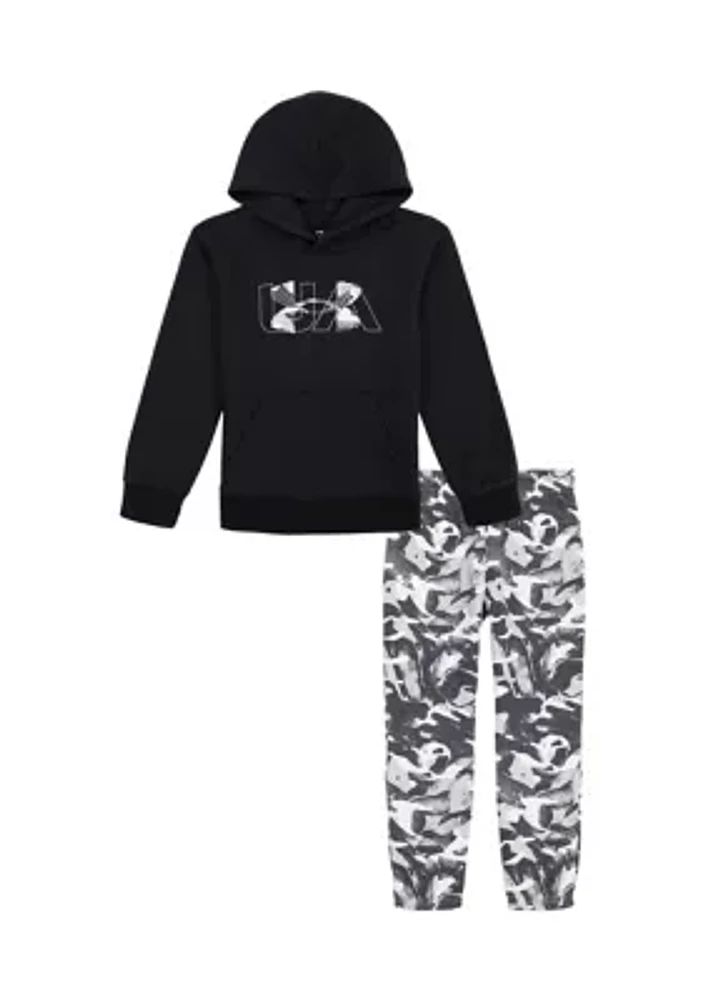 Boys 4-7 Rival Camo Graphic Hoodie and Joggers Set