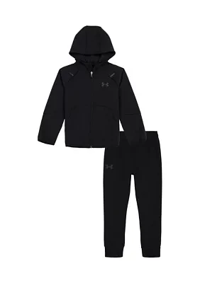 Boys 4-7 Unstoppable Knit Full Zip Hoodie and Joggers Set