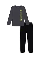 Boys 4-7 Linear Logo Graphic T-Shirt and Joggers Set