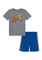 Boys 4-7 Big Logo Graphic T-Shirt and Side Panel Shorts Set