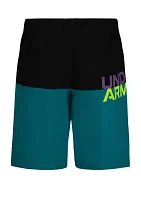 Boys 8-20 Color Blocked Logo Swim Trunks