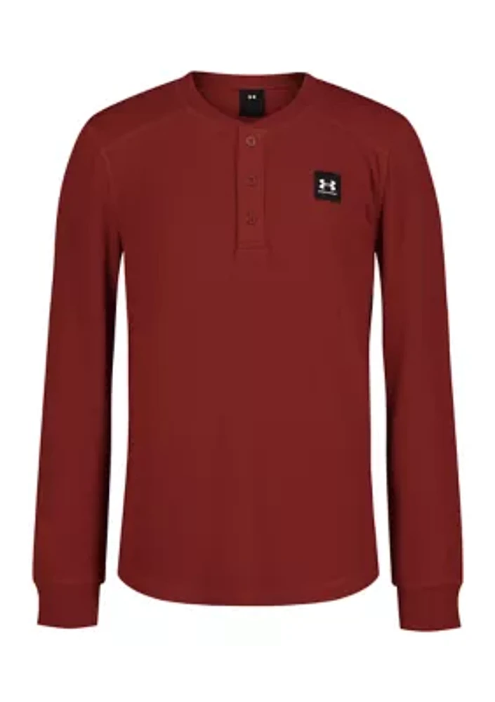 Boys 8-20 Thermal Henley Shirt