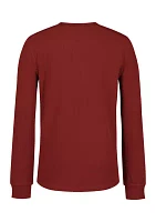 Boys 8-20 Thermal Henley Shirt