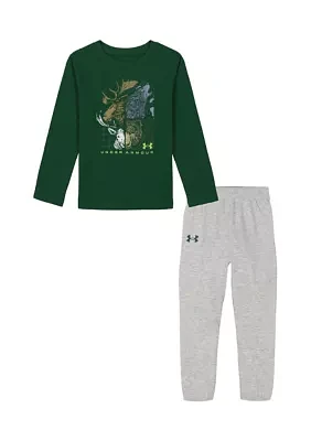 Boys 4-7 Animality Graphic T-Shirt and Joggers Set