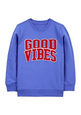 Boys 4-7 Good Vibes Graphic Pullover