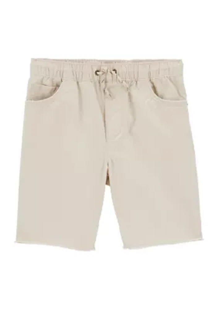 Boys 4-7 Twill Khaki Shorts