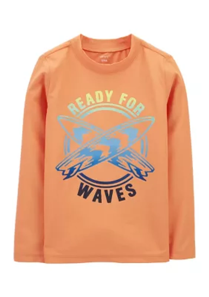 Boys 4-7 Waves Rashguard Swim T-Shirt