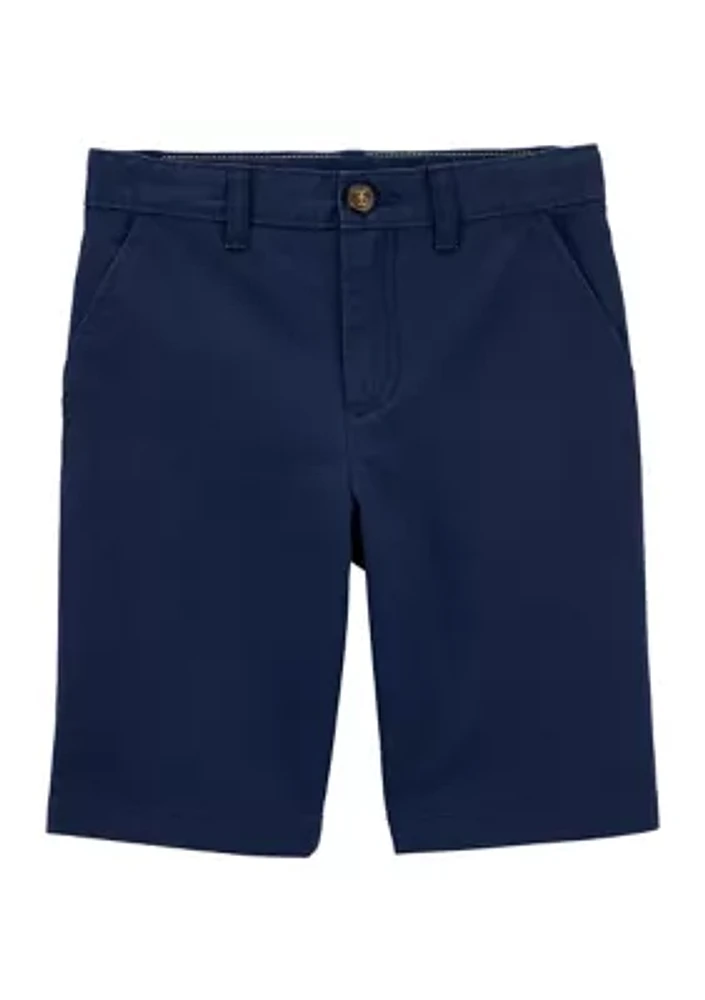 Boys 4-7 Solid Twill Shorts