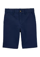 Boys 4-7 Solid Twill Shorts