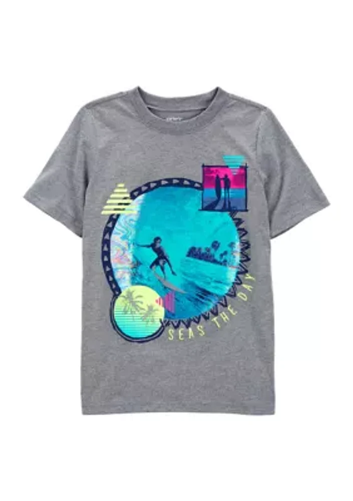 Boys 4-7 Short Sleeve Surf Graphic T-Shirt