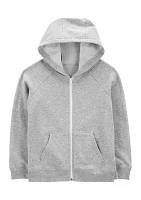 Boys 4-7 Zip Front Fleece Hoodie