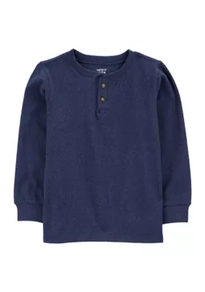 Boys 4-7 Long Sleeve Henley T-Shirt