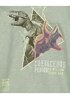 Boys 4-7 Foil Dinosaur Graphic T-Shirt