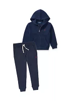 Boys 2-7 Cotton-Blend-Fleece Joggers