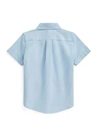 Boys - Cotton Oxford Short-Sleeve Shirt