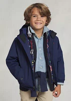 Boys 2-7/Girls 2-6x P-Layer 1 Water-Repellent Hooded Jacket