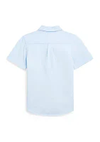 Boy 2-7 Knit Oxford Short Sleeve Shirt