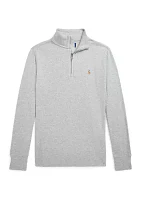 Boys - Cotton Interlock Quarter-Zip Pullover