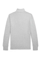 Boys - Cotton Interlock Quarter-Zip Pullover