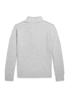 Boys - Cotton Interlock Quarter-Zip Pullover