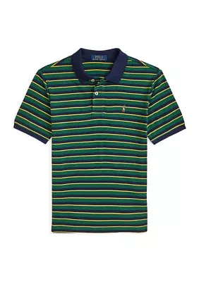 Boys - Striped Soft Cotton Polo Shirt