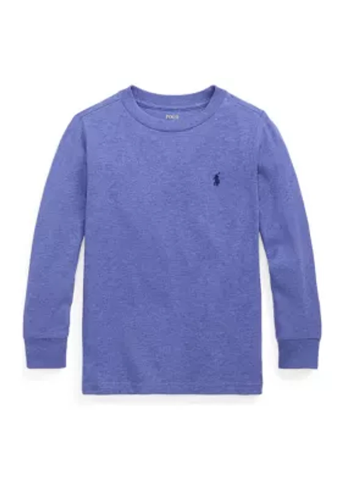 Boys 2-7 Cotton Jersey Long Sleeve T-Shirt