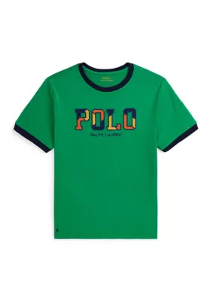 Boys - Corduroy Logo Cotton Jersey T-Shirt