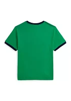 Boys - Corduroy Logo Cotton Jersey T-Shirt