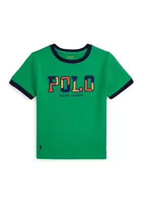 Boys - Corduroy Logo Cotton Jersey T-Shirt