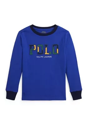 Boys 2-7 Corduroy Logo Cotton Long Sleeve T-Shirt