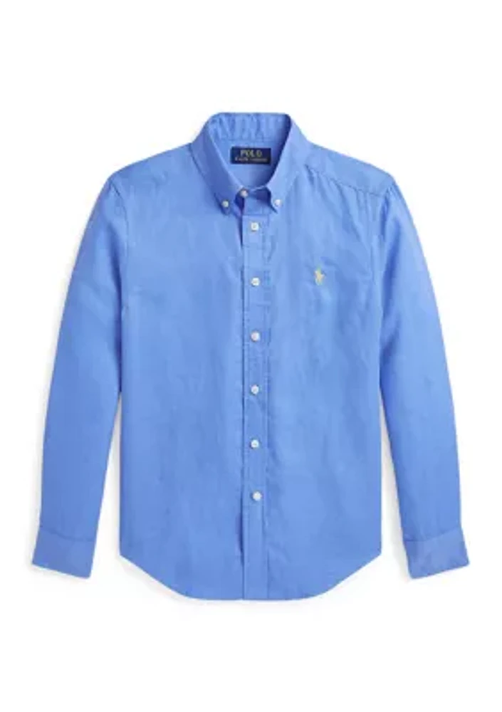 Boys 8-20 Linen Shirt