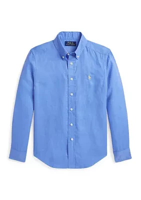 Boys 8-20 Linen Shirt