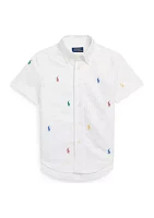 Boys - Polo Pony Oxford Short Sleeve Shirt