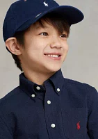 Boys - Cotton Seersucker Short Sleeve Shirt