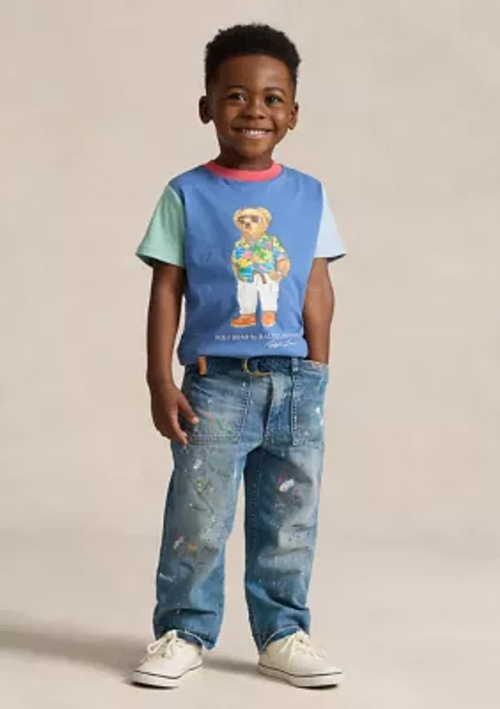 Boys 2-7 Polo Bear Color-Blocked Cotton T-Shirt