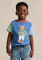 Boys 2-7 Polo Bear Color-Blocked Cotton T-Shirt