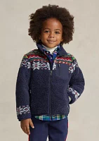 Boys - Fair Isle Teddy Fleece Jacket