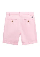 Boys 2-7 Straight Fit Linen Cotton Shorts